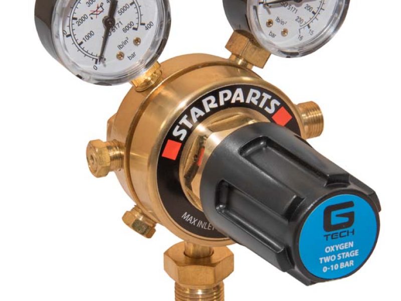 Multi-stage-2-gauge-oxygen-regulator-300-bar